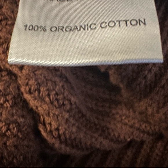 Quince Chocolate Brown Crew Neck Sweater - Picture 4 of 4